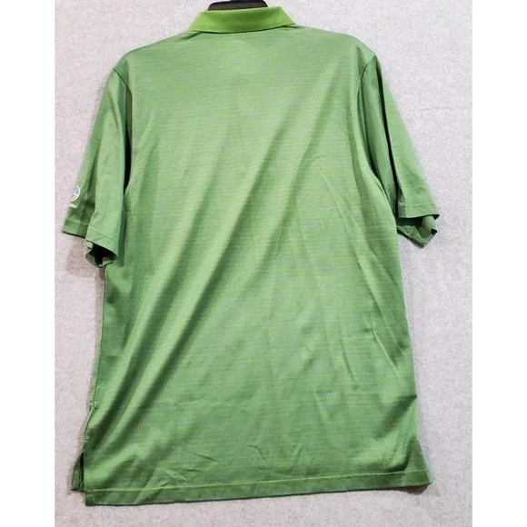 NWT Fairway & Greene Polo Shirt Mens L Green Blue Striped Pureformance Golf‎ - Picture 2 of 8